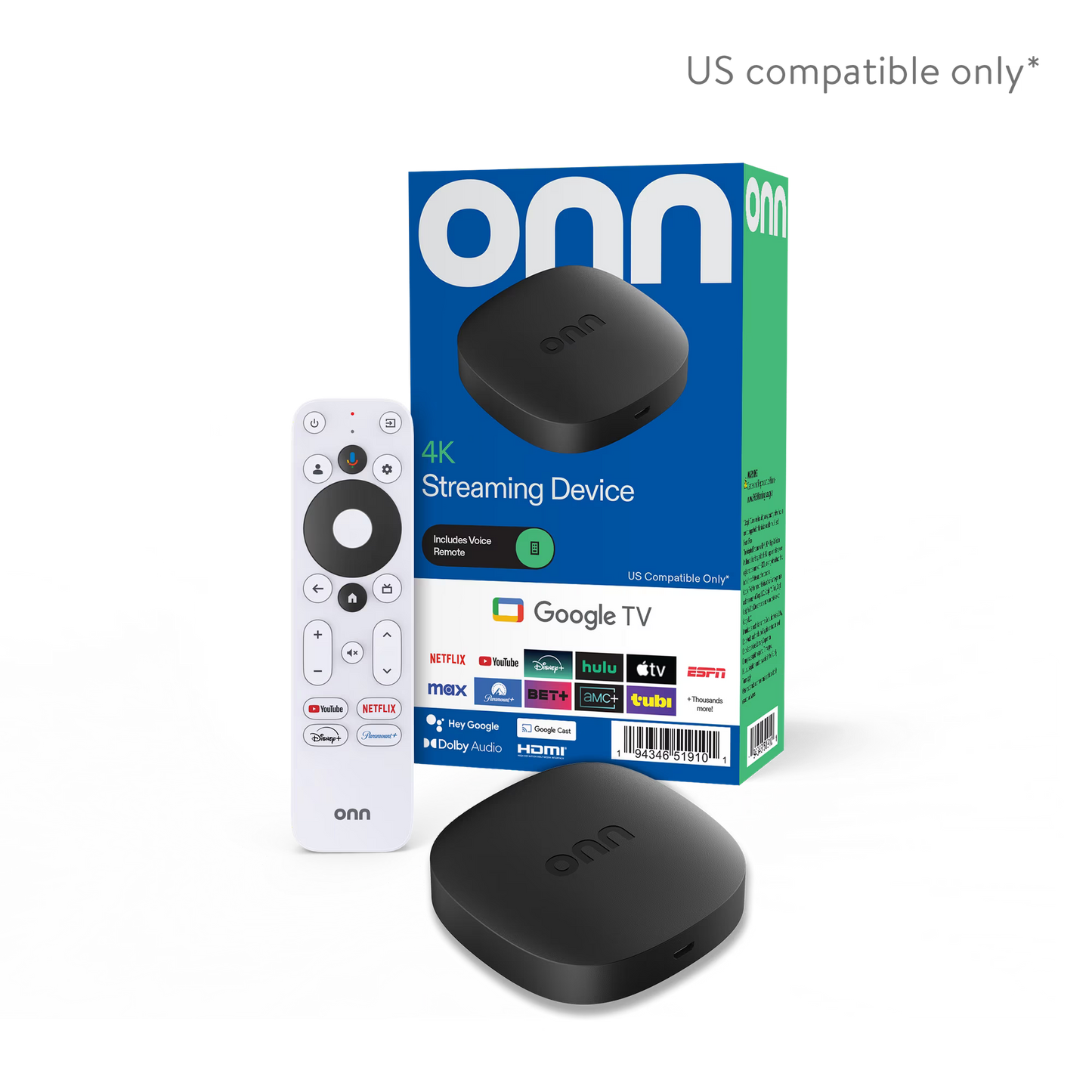 onn . Dispositivo de Transmisión en Full HD 4k con Google TV (Nuevo, 2025)